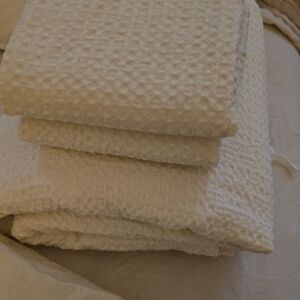 Quince Luxe Honeycomb Duvet Cover Set Queen